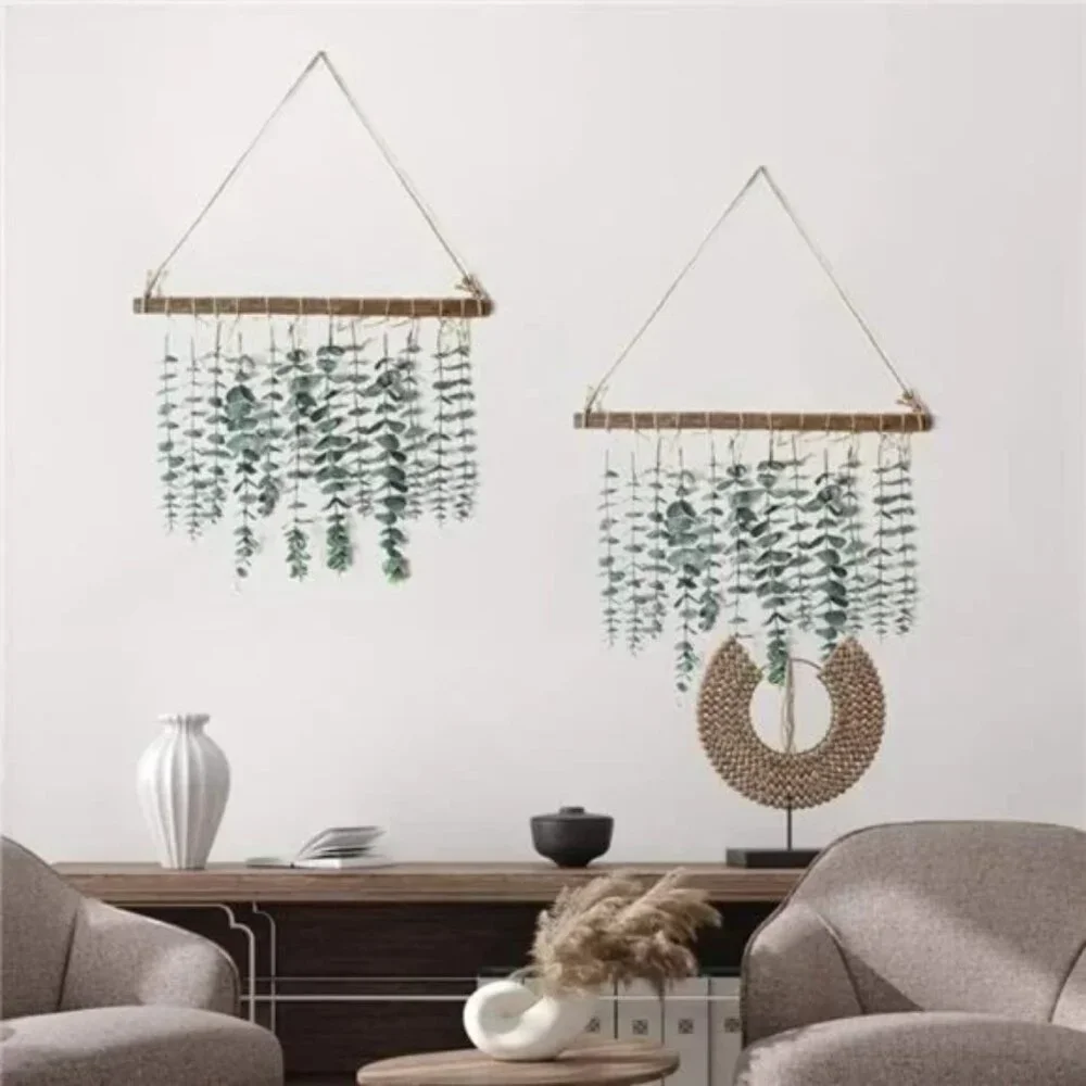 Bathroom Decor Artificial Eucalyptus Wall Hanging Decor-Fake Leaves Greenery